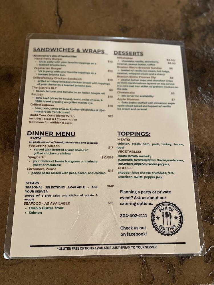 BrAXton Bistro Menu image 3