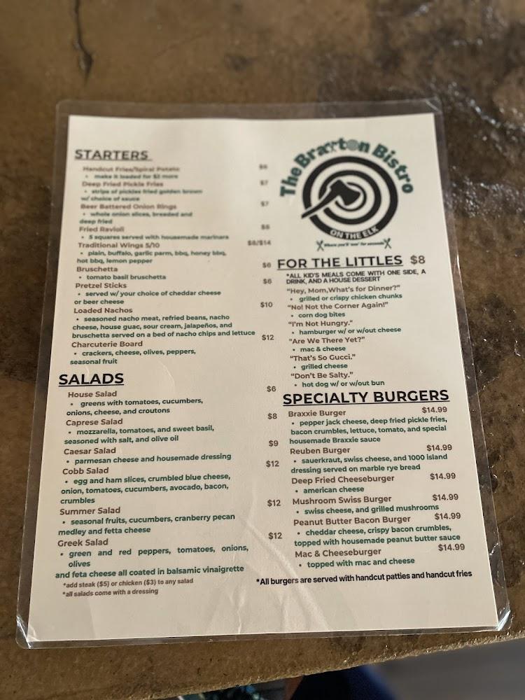BrAXton Bistro Menu image 4